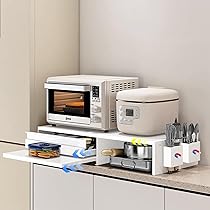 Amazon.co.jp: ママ倉 家電下収納 延長されたデザイン レンジ下収納 大